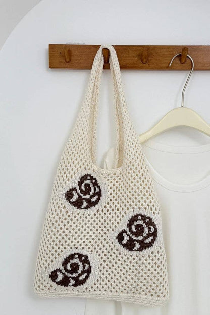 Ocean Theme Crochet Tote Beach Bag