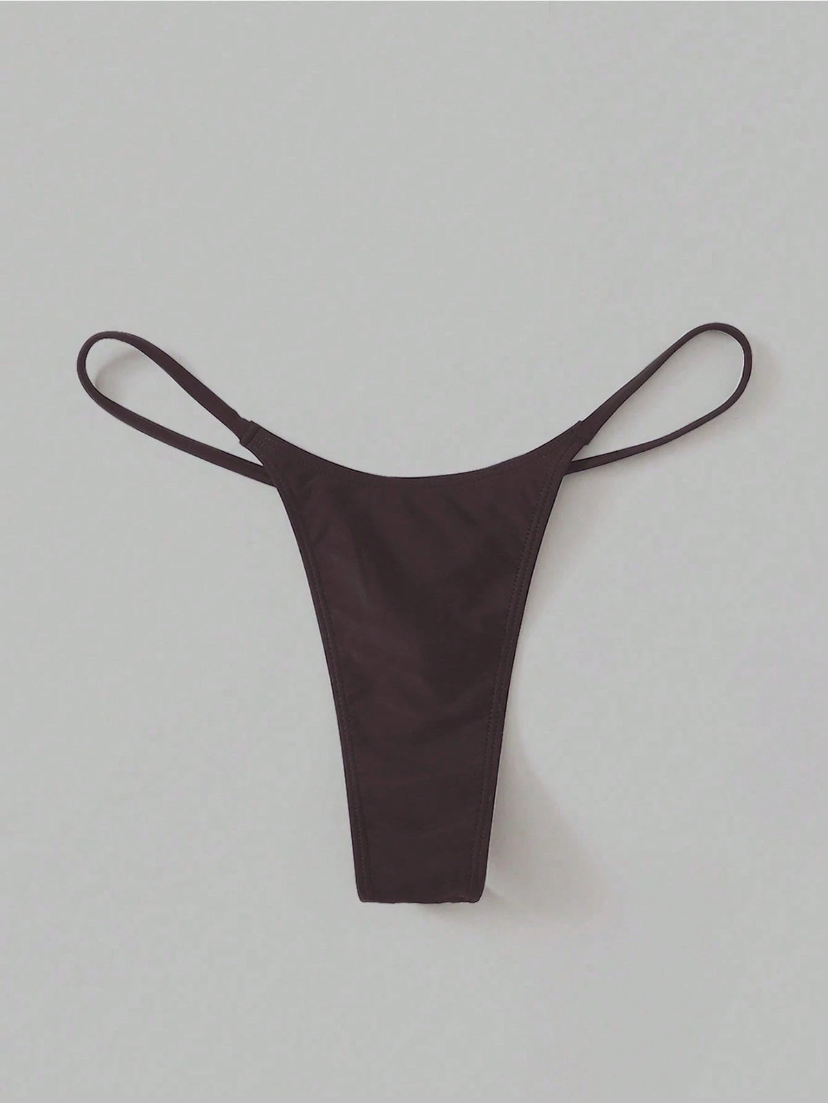 Oceva Solid Color Fashionable Sexy Thong Bikini Bottom