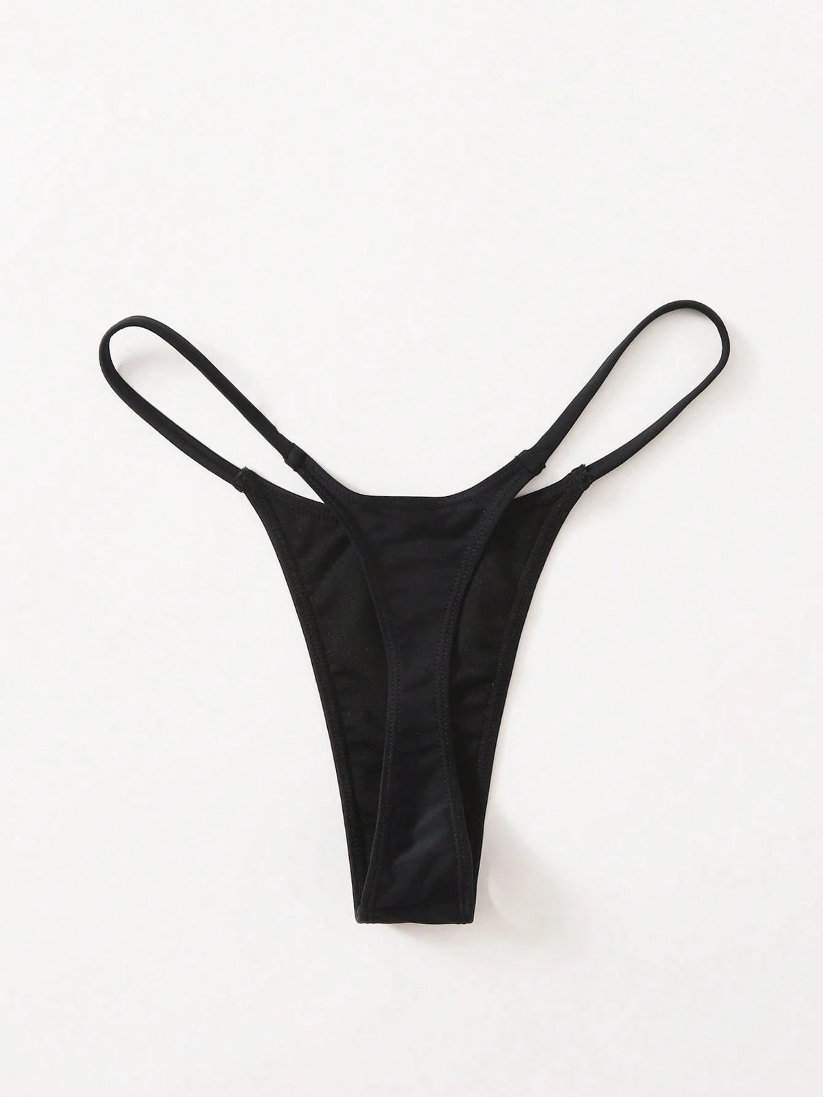 Oceva Solid Color Fashionable Sexy Thong Bikini Bottom