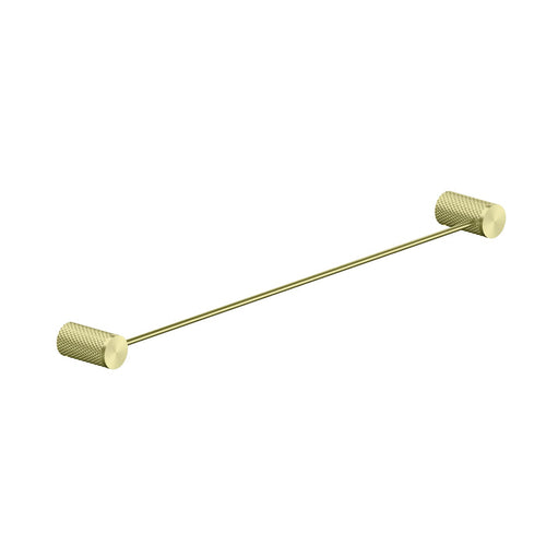 Opal Single Towel Rail 600mm Brushed Gold 2524-BG Accessories Nero