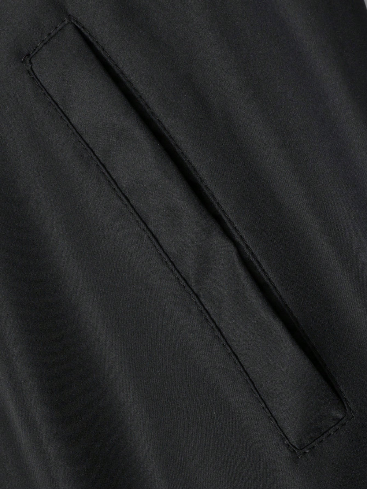 Outdoor Sports Casual Stand Collar Baseball Jacket Solid Color Zipper Jacket