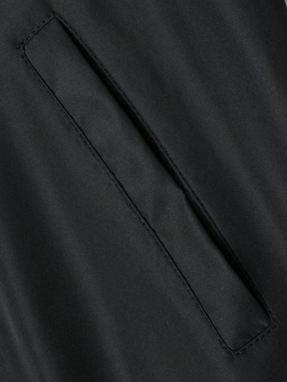 Outdoor Sports Casual Stand Collar Baseball Jacket Solid Color Zipper Jacket