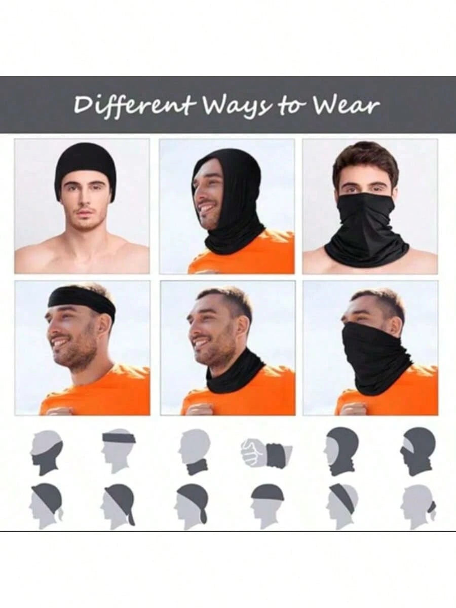 Outdoor Sunscreen Multifunctional Headwear, High Elasticity Moisture-Wicking Lightweight Breathable Windproof Dustproof, Suitable For Men And Women Hiking, Cycling, Camping, Fishing, Traveling And Oth