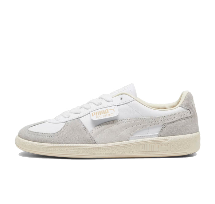 Puma Palermo Leather "White Cool Light Gray Sugared Almond"