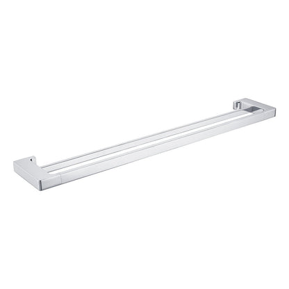 PEARL Double Towel Rail 800mm CHROME 8030D-CH Accessories Nero