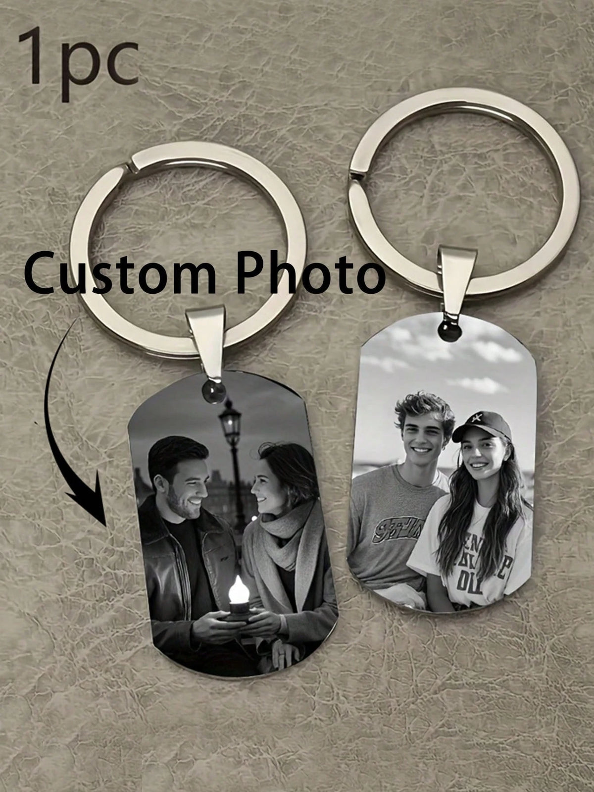 Personalized Photo, Anniversary Gift, Halloween Decoration, Backpack Pendant, Birthday Gift, Valentine's Day, Mother's Day, Graduation, Christmas Gift, Rose Gold, Platinum, Suitable For College Studen