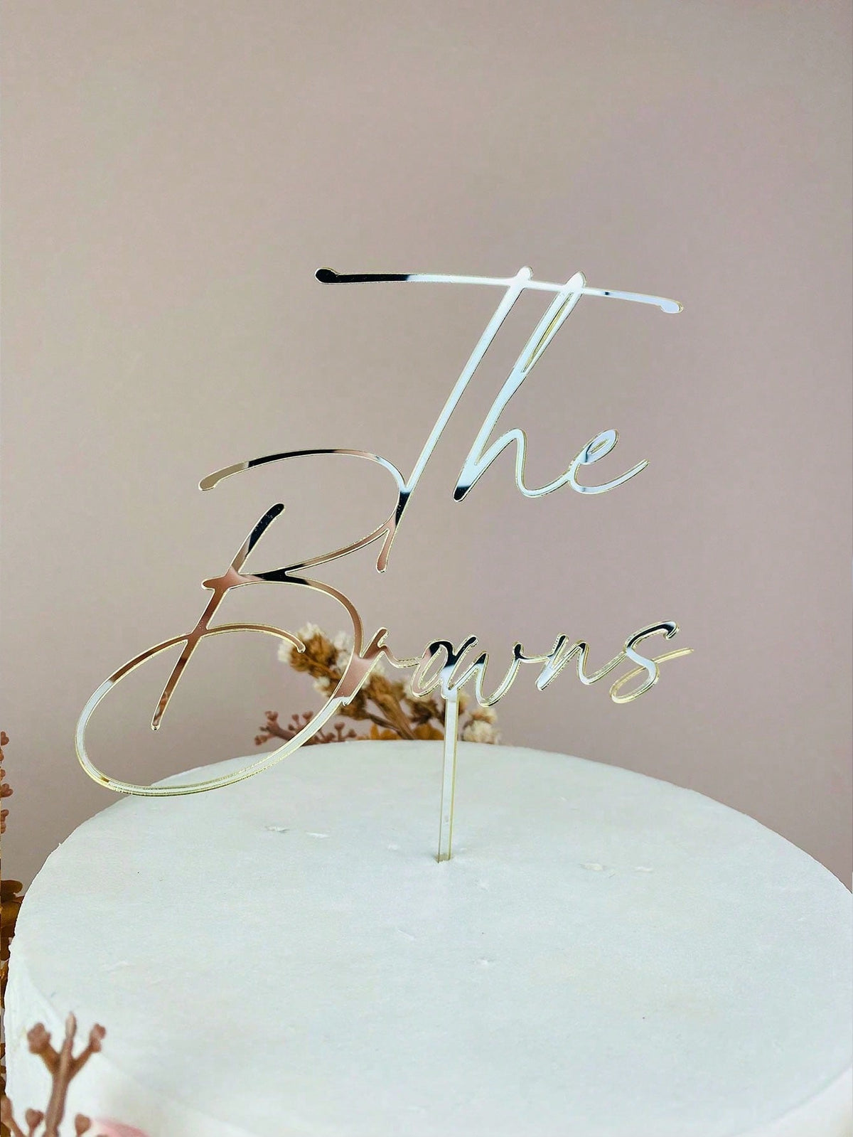 Personalized Wedding Custom Last Name Cake Topper Rustic Mr And Mrs Anniversary Ideal Gift For Graduation Housewarming Christmas Father's Day Dining Living Room Bedroom Tea Room Home Warm Ambience For