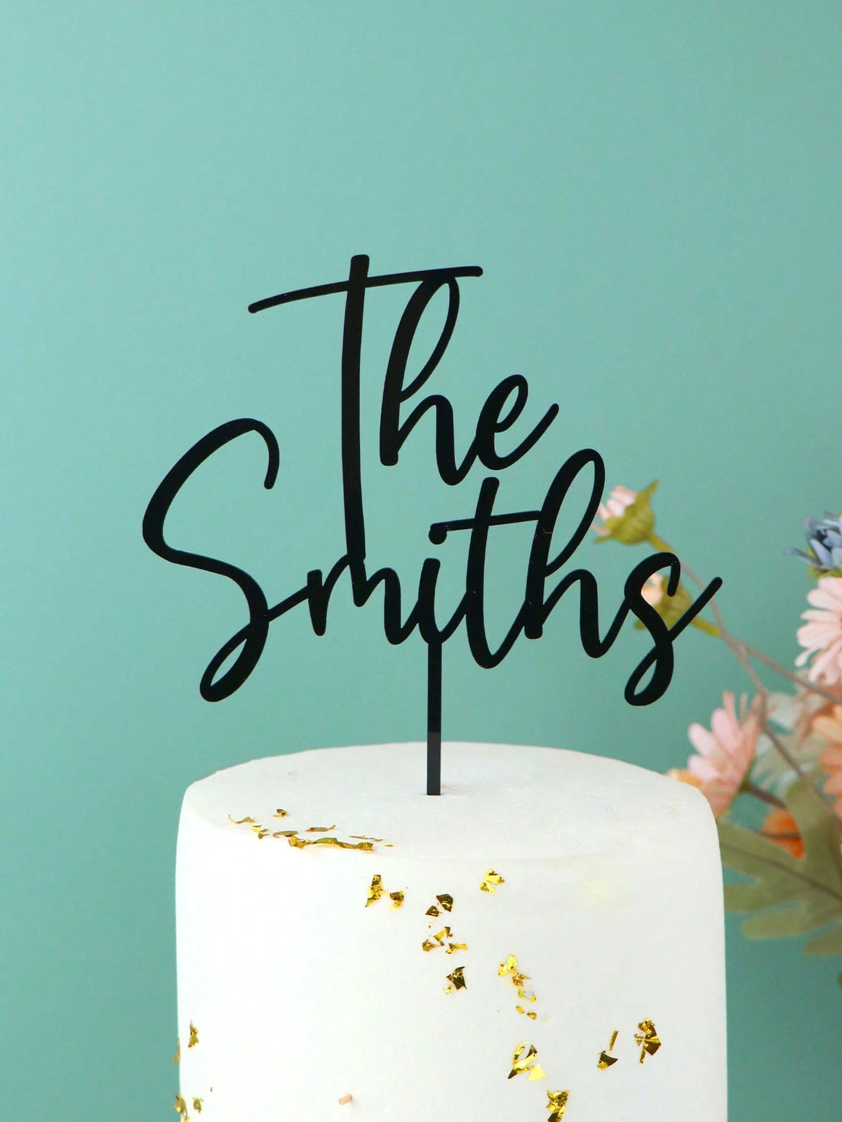 Personalized Wedding Custom Last Name Cake Topper Rustic Mr And Mrs Anniversary Ideal Gift For Graduation Housewarming Christmas Father's Day Dining Living Room Bedroom Tea Room Home Warm Ambience For