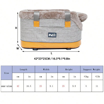 Pet Bag Car Mat Cat Safety Seat Control Nest Bomei Teddy Out Carrying Bag Pet Supplies.