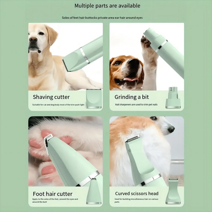 Pet Electric Hair Clipper, Multi-Functional Pet Grooming Trimmer Set, Suitable For Dogs- Professional Pet Grooming Kit Includes Nail Clippers- Quiet And Efficient Trimming- Suitable For Home Use An