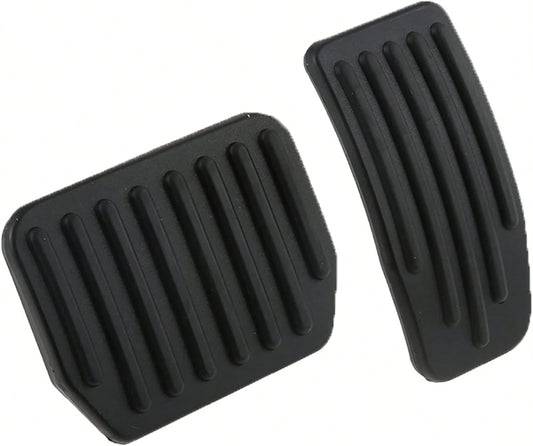 PETCHOR Auto Aluminum Pedal Covers Accessories, Non-Slip Performance Foot Pedal Pads Set, Brake Accelerator Pedal Covers Compatible With Tesla