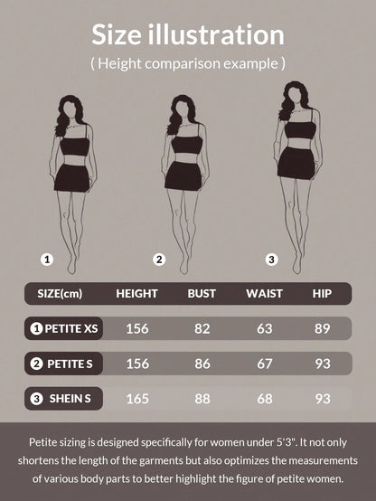 PETITE 2pcs Women Minimalist Modest Basic Tight Fitting Round Neck Long Sleeve Long Tee Set, Black White, Suitable For Autumn/Winter, Petite Women Everyday