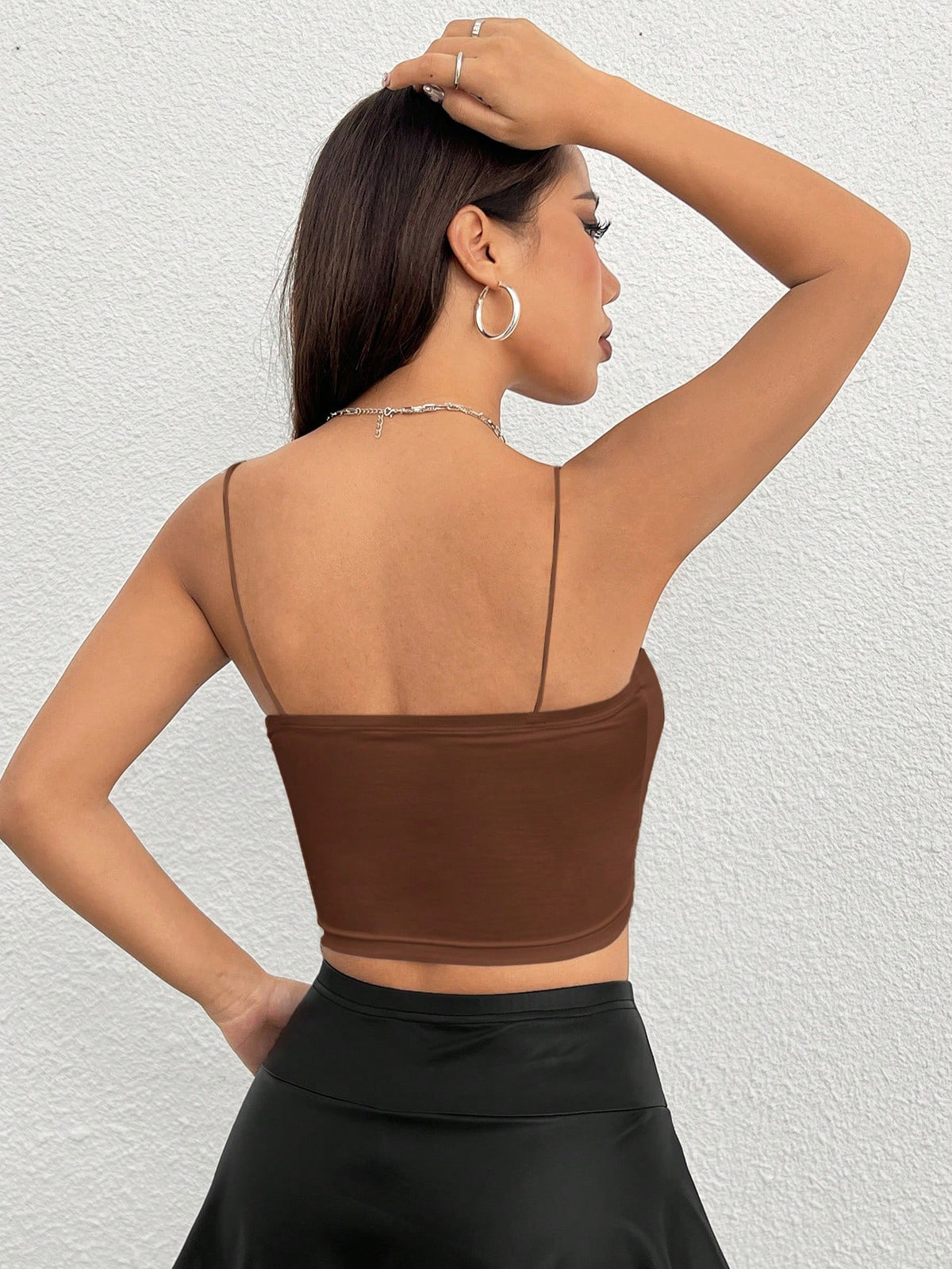 PETITE Women's Solid Color Minimalist Casual Tank Top,Summer Top,Petite Women