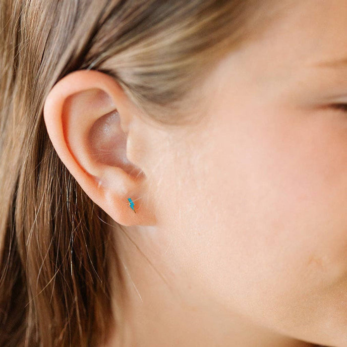 Pip Pop Post - Bolt Stud Earrings - Gold