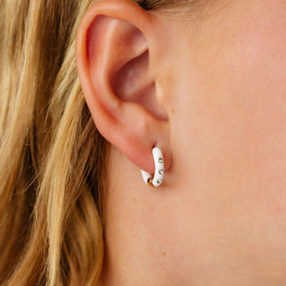 Pip Pop Post - Enamel Diamond Hoop