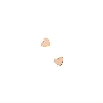 Pip Pop Post - Enamel Heart Stud Earring - Neon Pink