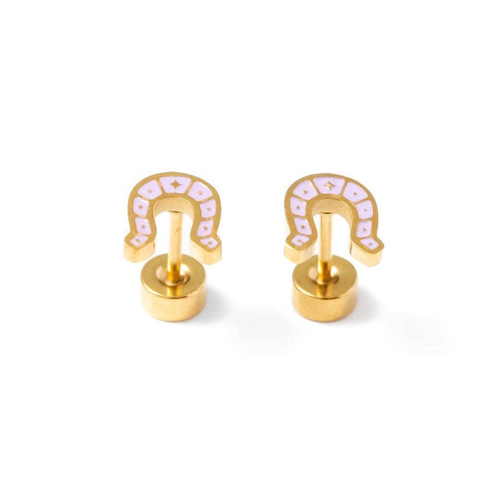 Pip Pop Post - Horseshoe Stud Earrings