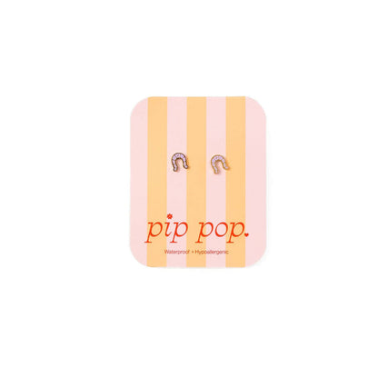 Pip Pop Post - Horseshoe Stud Earrings