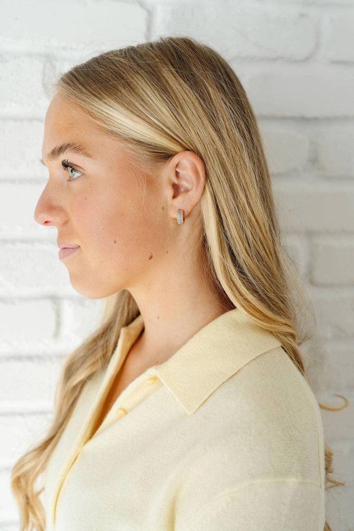 Pip Pop Post - Pastel Rainbow Hoop Earrings