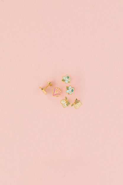 Pip Pop Post - Pink Seashell Stud Earring