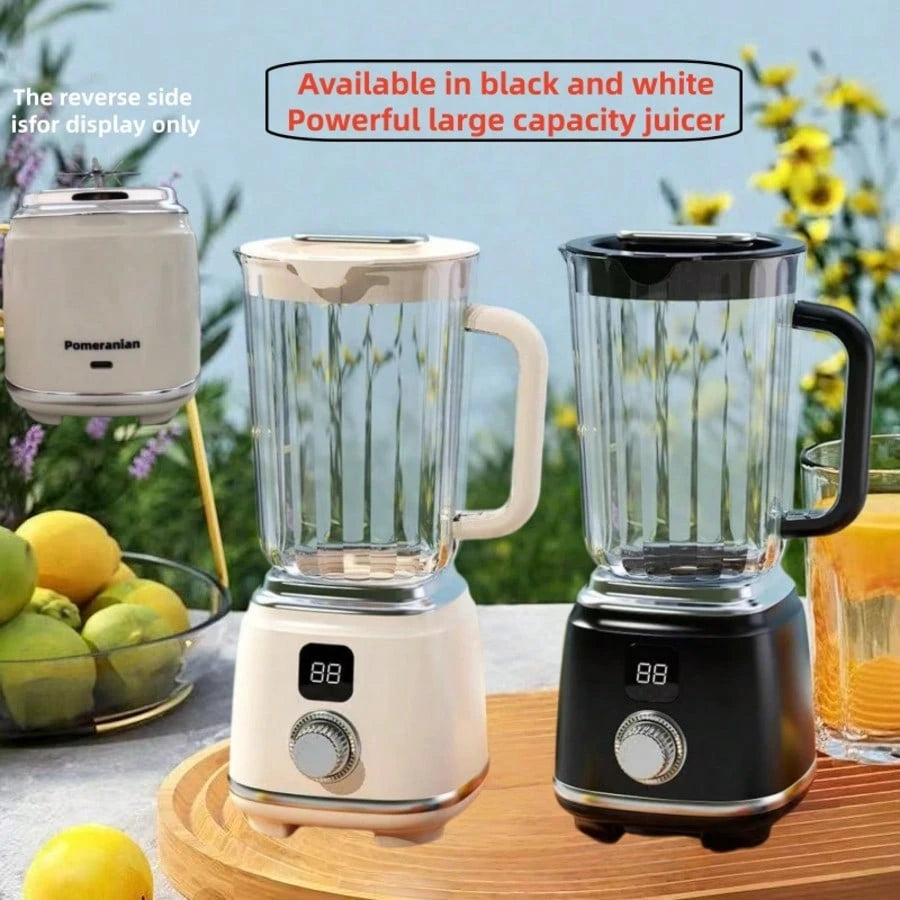 Pomeranian Portable Mixer, Large Capacity, Stainless Steel Ten Blade, Built-In Lithium Battery With A Battery Life Of Up To 3000mAh, Dual Adjustable Gears, ABS Material Can Squeeze Various Fruits And