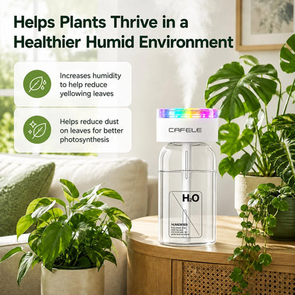 Portable Atomizing Humidifier, USB Powered Essential Oil Diffuser With Colored LED Light, Three Spray Modes, Silent Atomizer, Compact Cup Holder Design Suitable For Car, Office And Home Use.