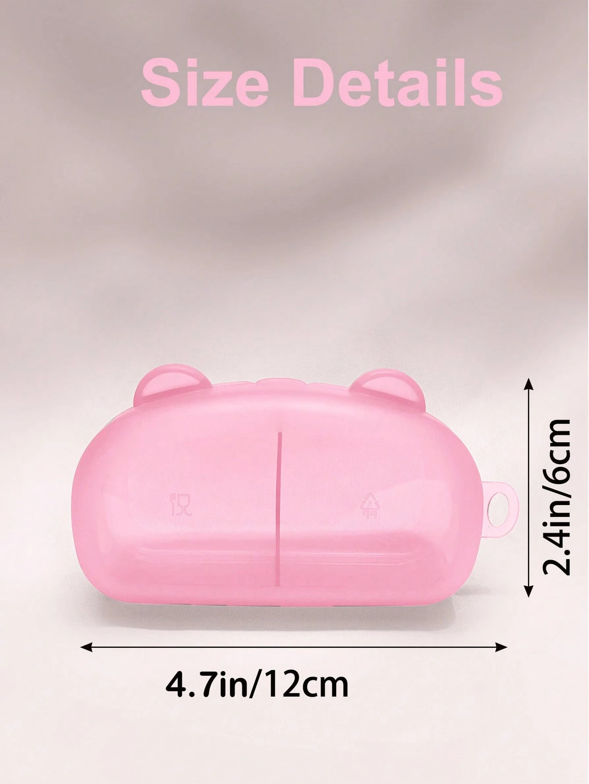 Portable Baby Pacifier Storage Box, Holds 2 Replacement Pacifiers, Baby Pacifier Storage Case, Travel Pacifier Box