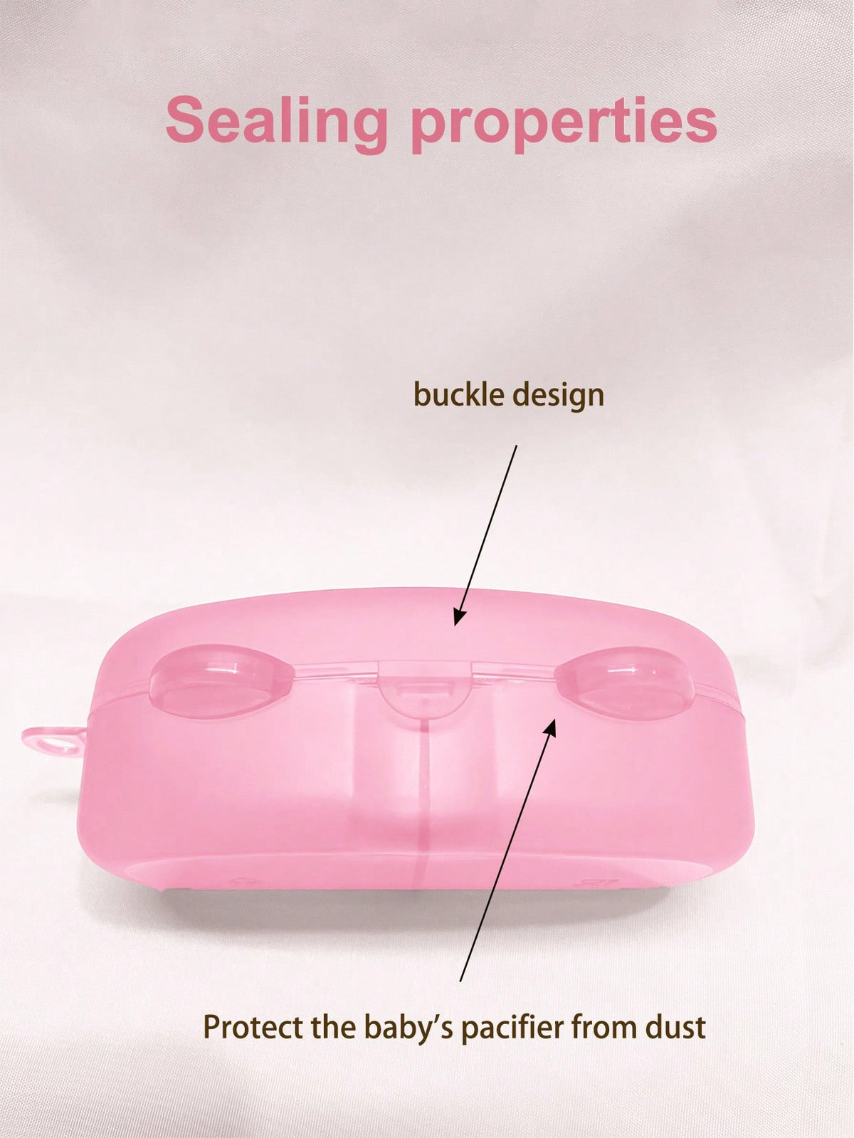 Portable Baby Pacifier Storage Box, Holds 2 Replacement Pacifiers, Baby Pacifier Storage Case, Travel Pacifier Box