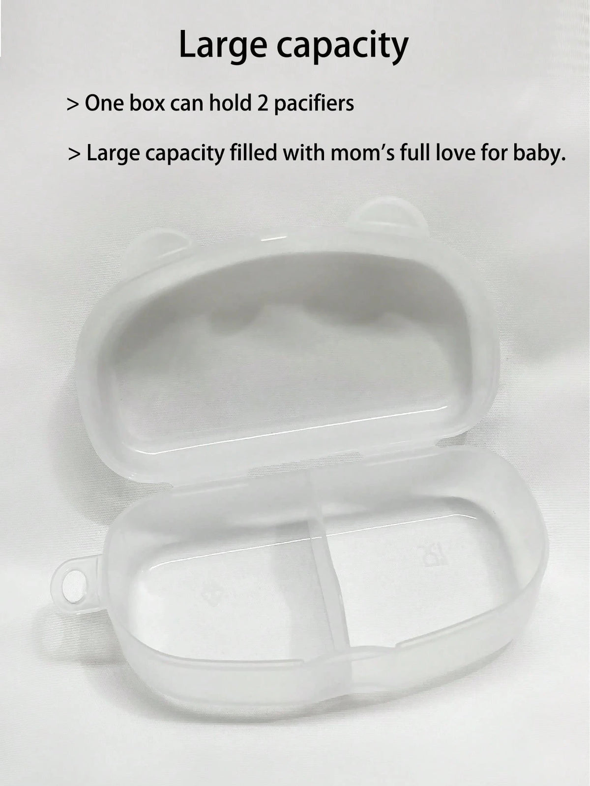 Portable Baby Pacifier Storage Box, Holds 2 Replacement Pacifiers, Baby Pacifier Storage Case, Travel Pacifier Box