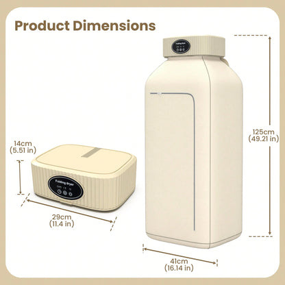 Portable Clothes Dryer, Mini Dryers For Laundry, Small Foldable Electric Compact Drying Machine For Travel,RV, Home And Apartment, With Dry Bag- Khaki