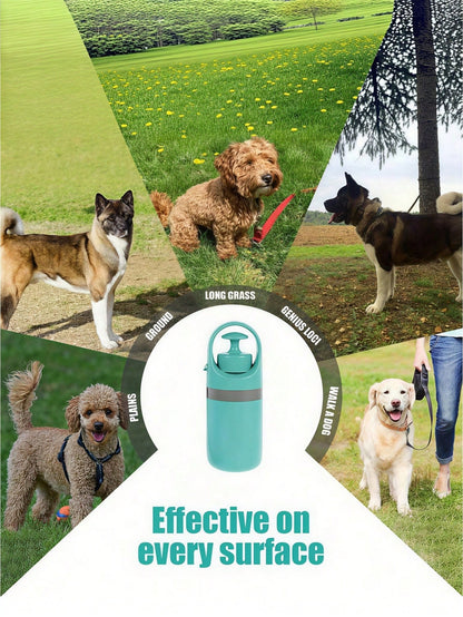Portable Dog Pooper Scooper With Bag Dispenser, Durable Plastic Cyan Claw Design Waste Pickup Tool With Leak-Proof Bags, Ideal For Outdoor Use