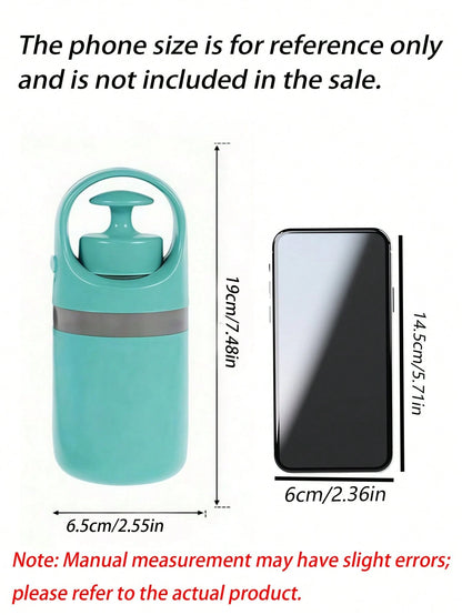 Portable Dog Pooper Scooper With Bag Dispenser, Durable Plastic Cyan Claw Design Waste Pickup Tool With Leak-Proof Bags, Ideal For Outdoor Use