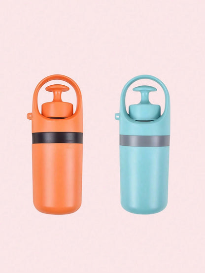 Portable Dog Pooper Scooper With Bag Dispenser, Durable Plastic Cyan Claw Design Waste Pickup Tool With Leak-Proof Bags, Ideal For Outdoor Use