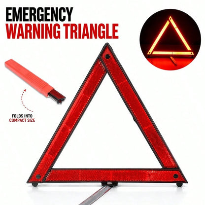 Portable Foldable Emergency Warning Triangle, Compact And Storable, High-Reflective Car Breakdown Safety Warning Roadside Sign
