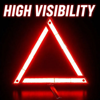 Portable Foldable Emergency Warning Triangle, Compact And Storable, High-Reflective Car Breakdown Safety Warning Roadside Sign