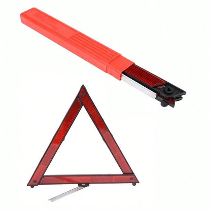 Portable Foldable Emergency Warning Triangle, Compact And Storable, High-Reflective Car Breakdown Safety Warning Roadside Sign