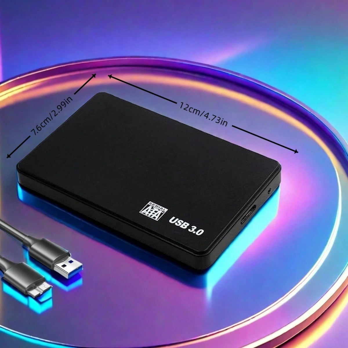 Portable Hard Drive 4TB 2TB External Hard Drive, USB 3.0 Portable 4TB 2TB Portable Hard Drive, Minimalist Design, Reliable Storage, Suitable For Hobbyists, Students, Professionals