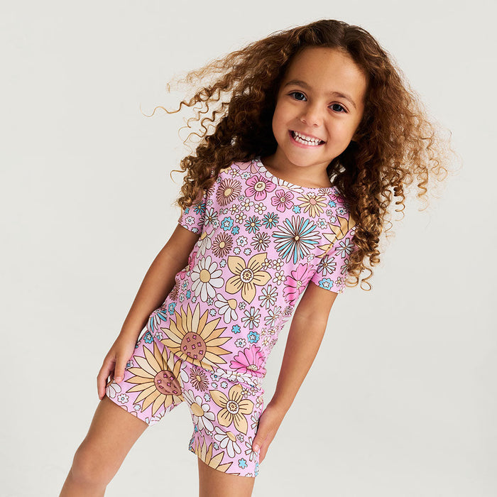 Posh Peanut Short Pajama Set - Presley Pink  (Final Sale)