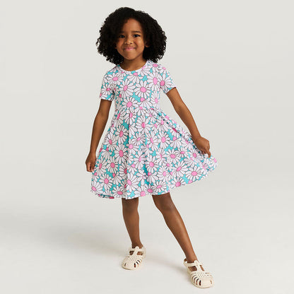 Posh Peanut Twirl Dress - Retro Daisy