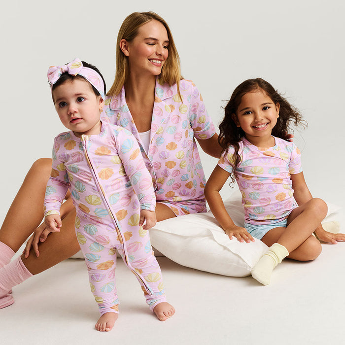 Posh Peanut Women's Luxe Pajama Short Set - Shelly Pink (Final Sale)