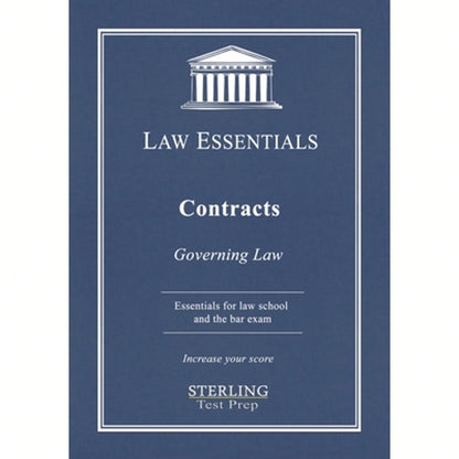 Pre-Owned Contracts, Law Essentials: Governing Law For Law School And Bar Exam Prep (Paperback) By Sterling Test Prep, Frank J Addivinola