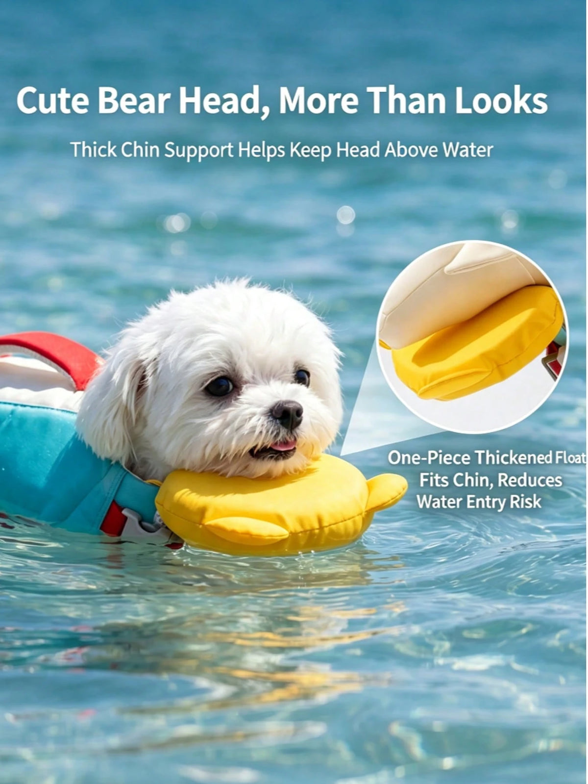 Premium Pet Life Jacket, High Buoyancy Design With Rescue Handle, Random Cute Color, Buy 1 Vest Get 1 Same Size UV Protection Sun Shirt, Lightweight Breathable Fabric, Suitable For Pool, Beach And Dai