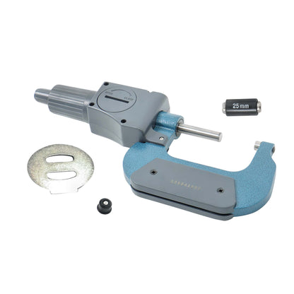 Professional Grade 1-2 Digital Micrometer 0.00005 Resolution Carbide 25-50mm Dual Unit Switch For Machinists