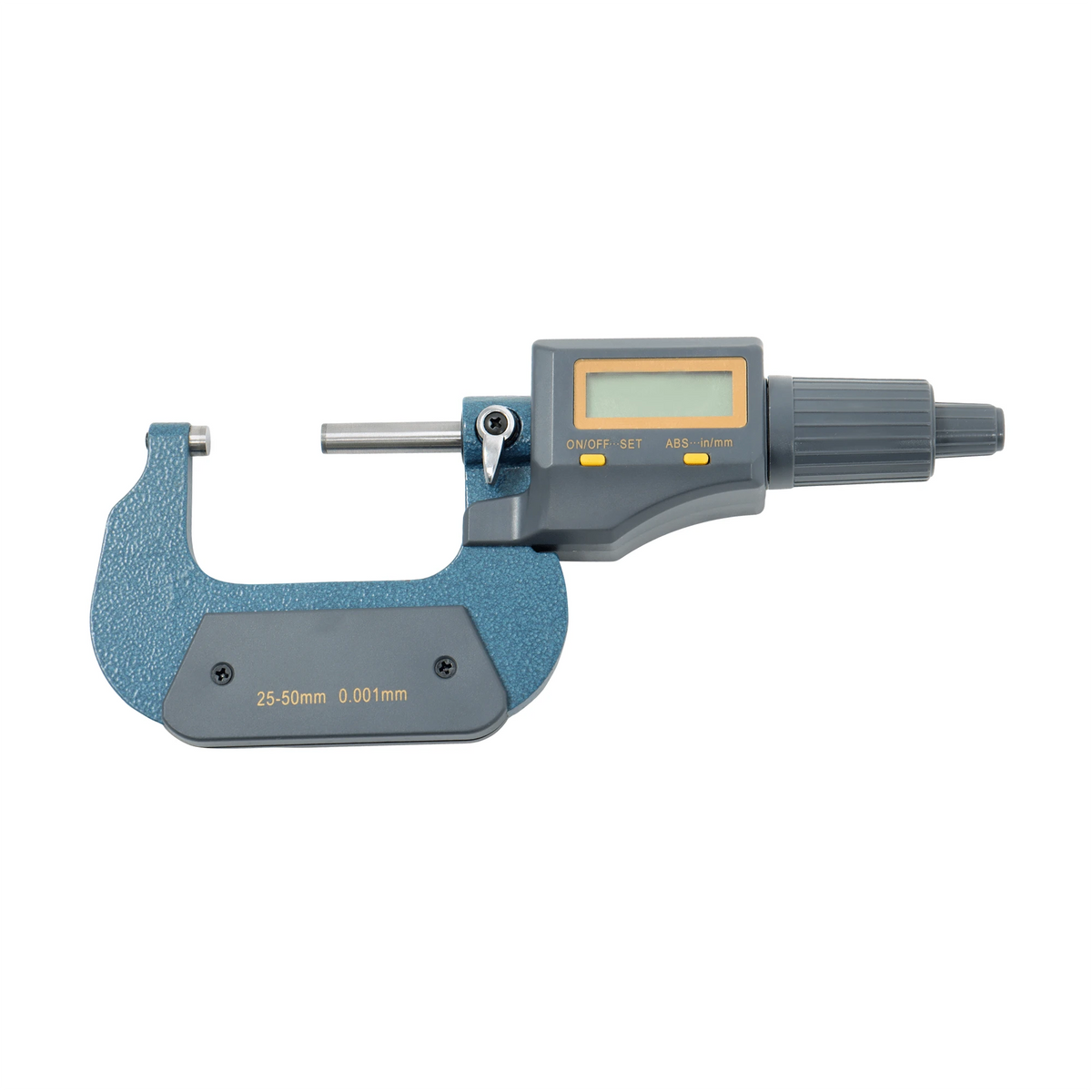 Professional Grade 1-2 Digital Micrometer 0.00005 Resolution Carbide 25-50mm Dual Unit Switch For Machinists