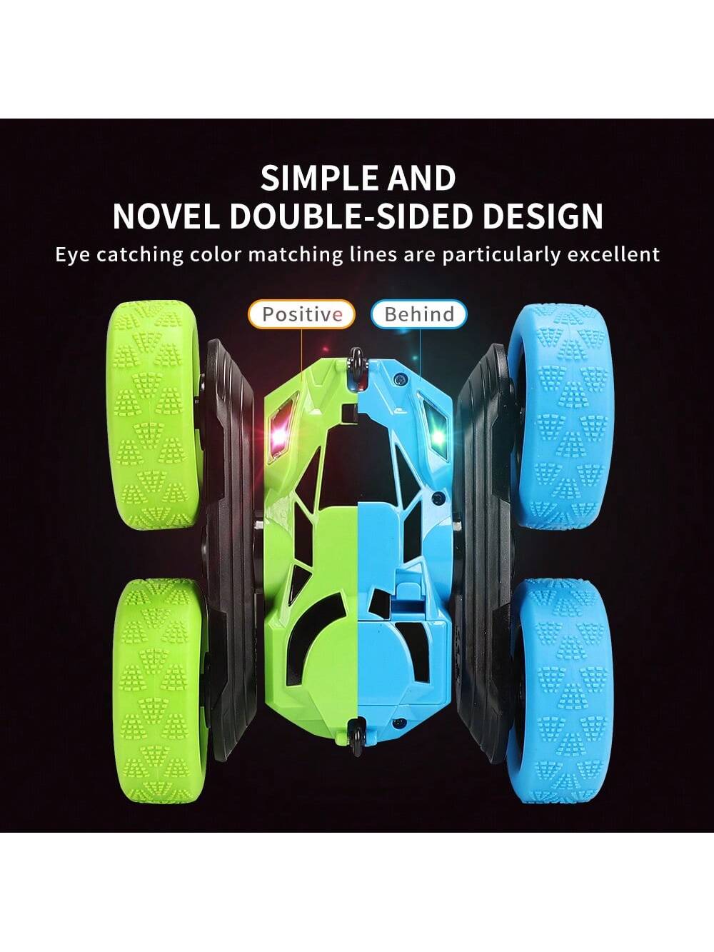 RC Stunt Cars Remote Control Cars Double Sided Driving 360 Degree Flip Spinning Car Toys For Boys And Girls As Christmas Thanksgiving Halloween Gift,Kids Water Bottle Blue,Truck Rc,Rc Truck Toy