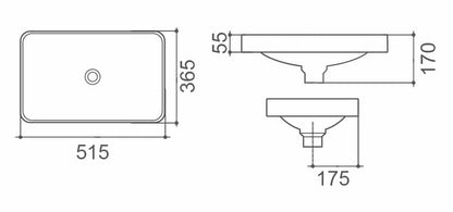 REAGAN Half Insert Basin Basins ECT