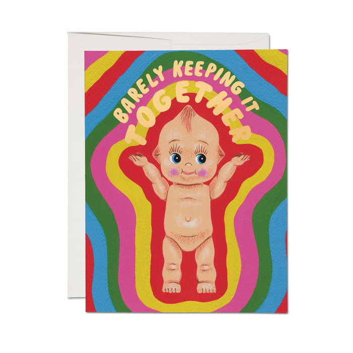 Red Cap Cards Greeting Card - Kewpie Doll