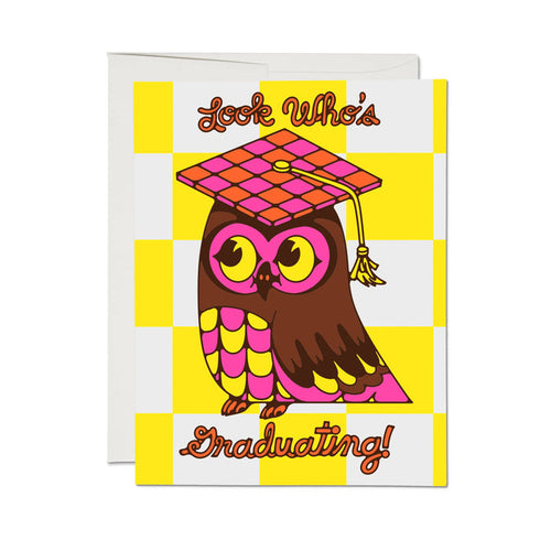 Red Cap Cards Greeting Card - Look Who's Graduating!
