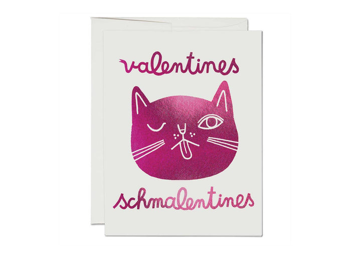 Red Cap Cards Greeting Card - Valentines Schmalentines