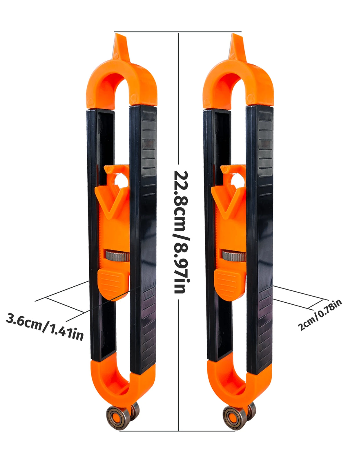 [Reliable Precision] Precision Woodworking Tool Set With Locking Mechanism- Adjustable Asymmetrical Curve & Contour Marking Ruler, Durable Plastic/Metal, For Accurate DIY Projects, Woodworking Tools